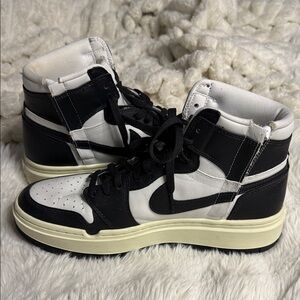 Nike Black and White High-Top Sneakers